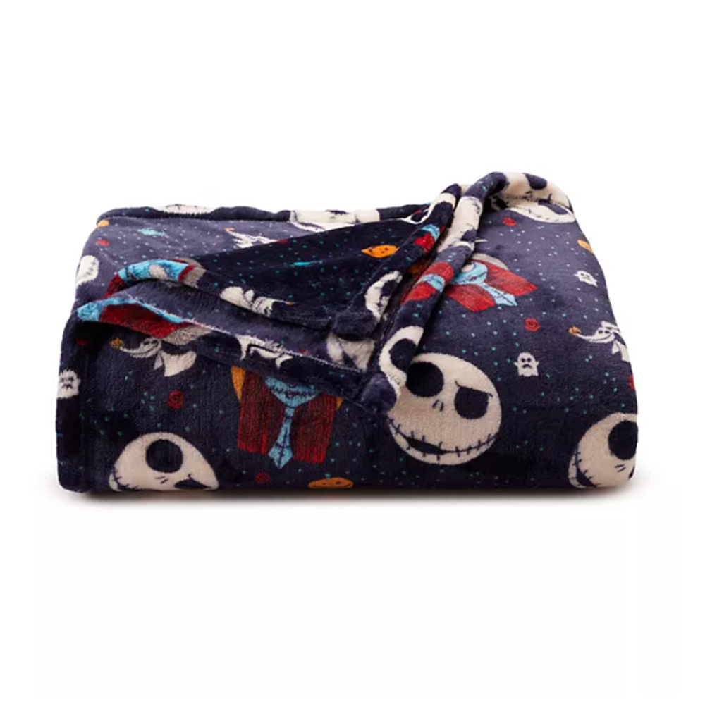 Disney Nightmare Before Christmas Jack Skellington Plush Throw Discontinued NWT